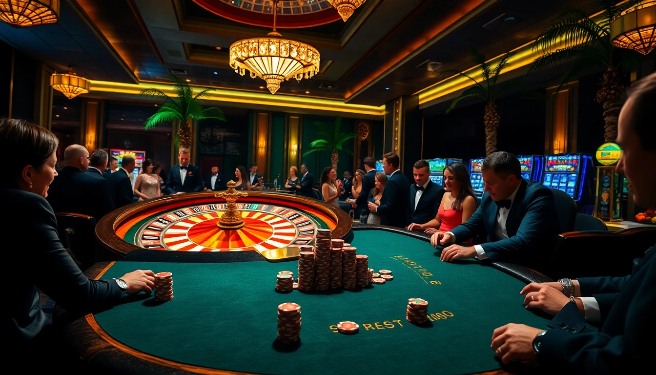 Experience the thrill of high-stakes poker at go8.com, where players engage eagerly at luxurious tables, amplifying the excitement of casino nights.