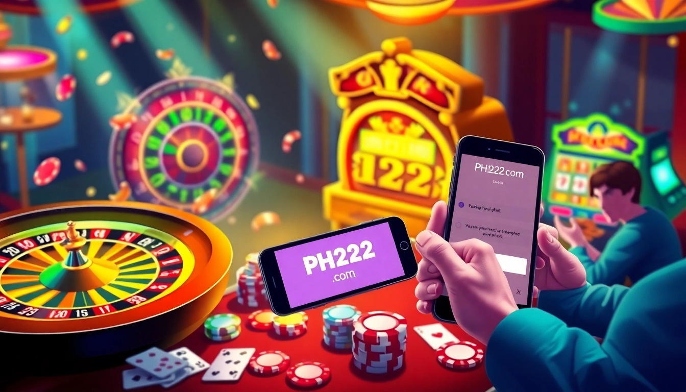 Experience the thrill of online gambling with PH222 com on vibrant slot machines.